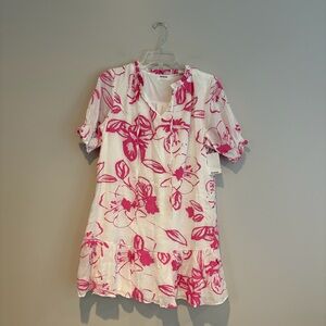 Kindred Pink and White Floral Mini Dress